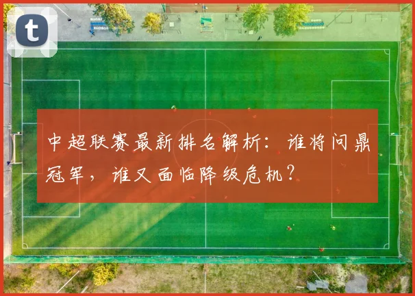 中超联赛最新排名解析:谁将问鼎冠军,谁又面临降级危机?